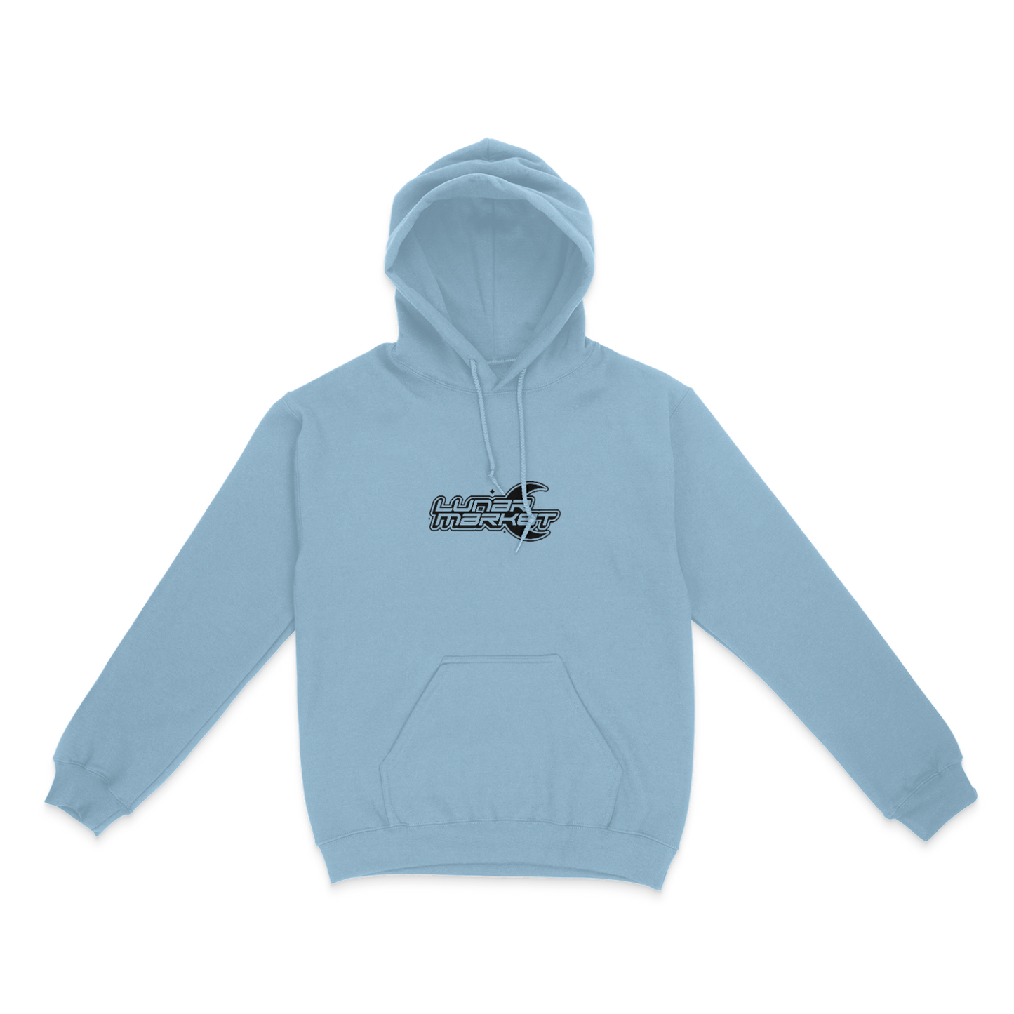 LunarMarket Embroidered BABYBLUE Hoodie